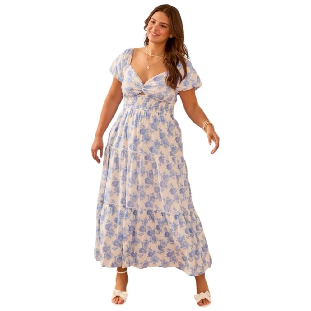 Arula Nadine Floral Maxi Dress NWT
